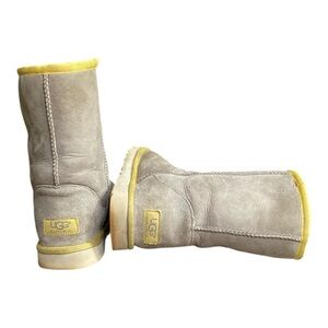 UGG Beige and Yellow Winter Boots